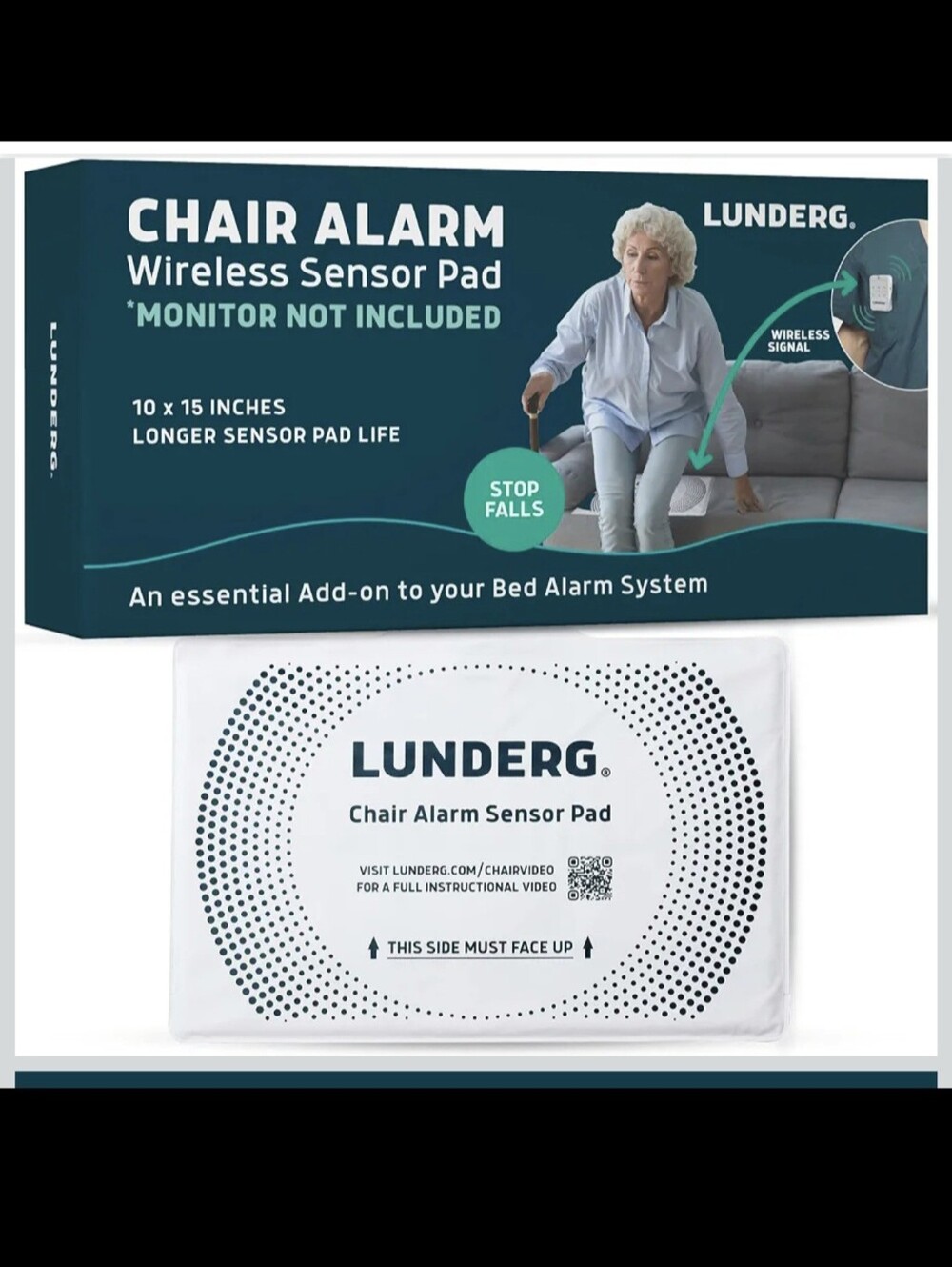 Lunderg Chair Alarm Sensor Pad - White